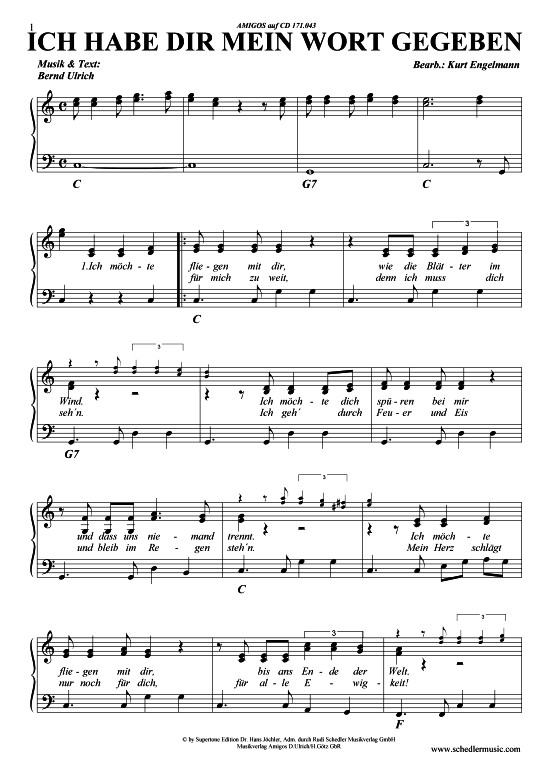 Produktbild zu: Ich habe dir mein Wort gegeben Amigos