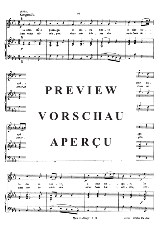 gallery: Lascia ch´io pianga , André Johann, (Gesang mittel + Klavier)