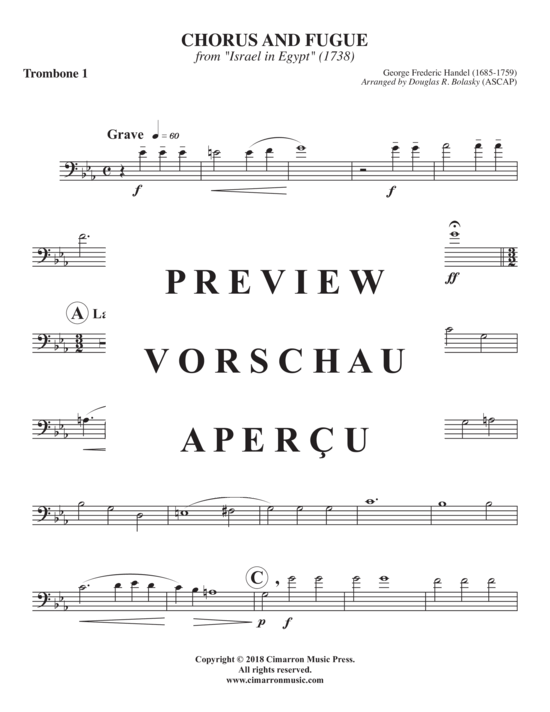 Product gallery: Page 6 of 15 Chorus und Fuge , , (Trombone Quintet)