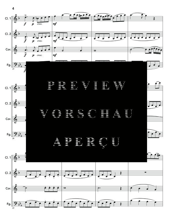 Product gallery: Page 8 of 11 Quartetto, , (woodwind quartet 2x clarinet, horn and bassoon)