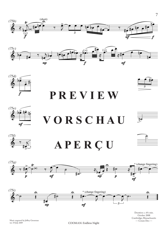 Produktgalerie: Seite 8 von 8 Endless Night , , (Englischhorn Solo)