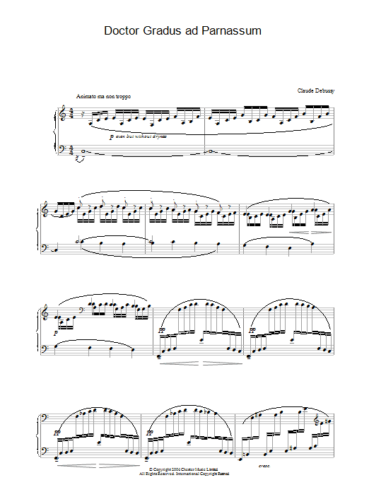 Product gallery: Page 1 of 1 Doctor Gradus ad Parnassum, Claude Debussy