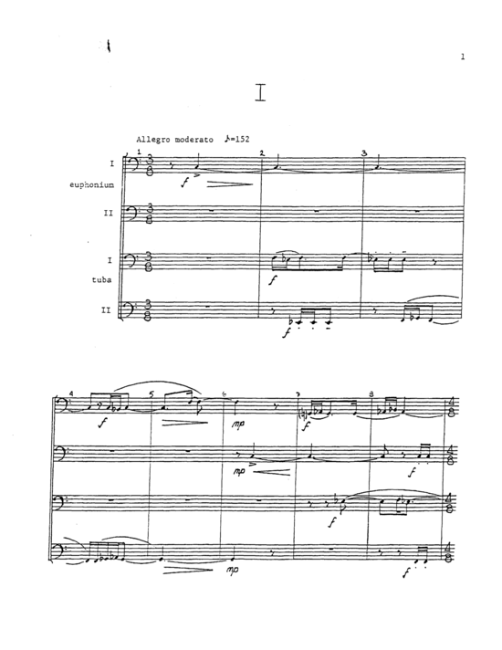 Product picture to: Tuba Quartet: Study in Motions, Hymn, and Finale Michael Koltz