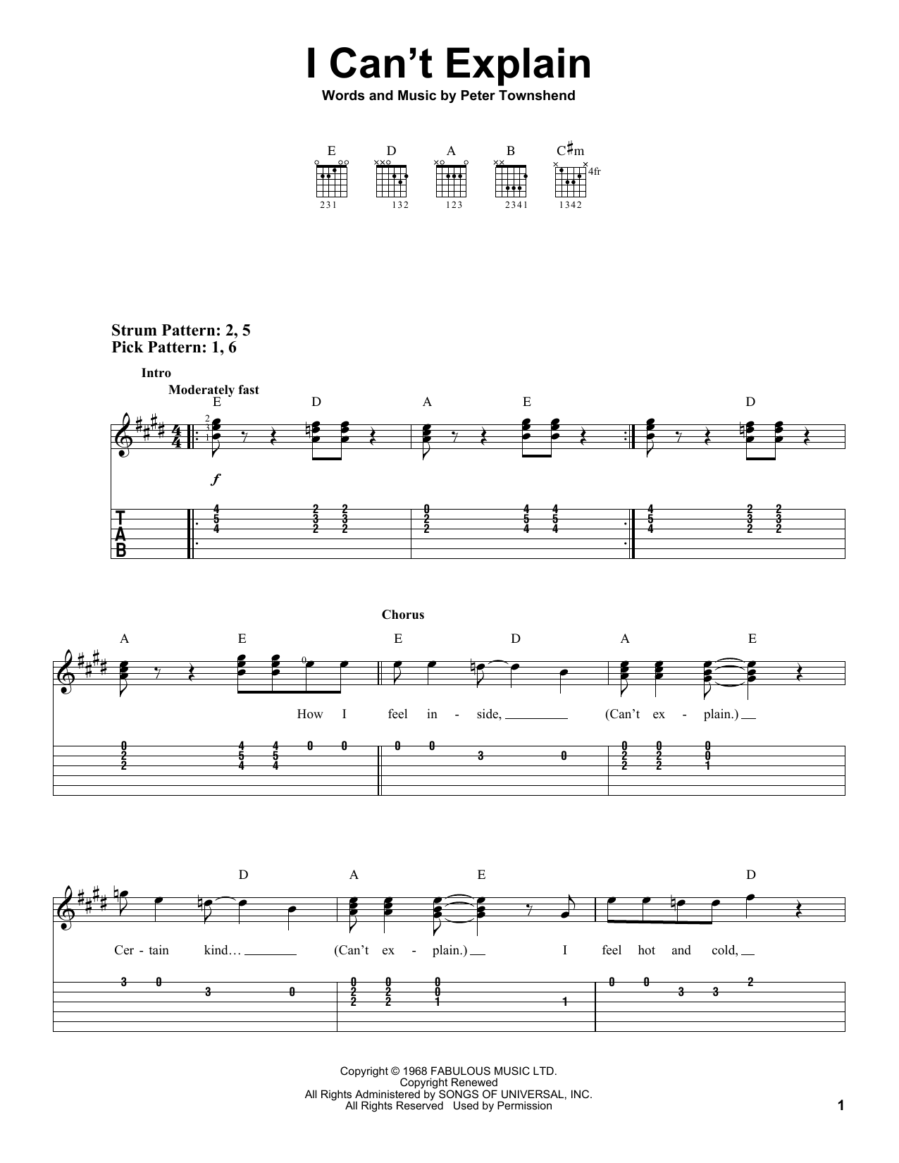 Produktgalerie: Seite 1 von 1 I Can't Explain, Scorpions, Gitarre