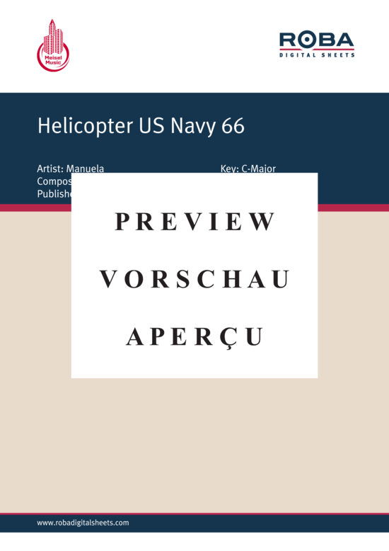 Produktgalerie: Seite 2 von 4 Helicopter US Navy 66, 	Manuela, Klavier und Gesang