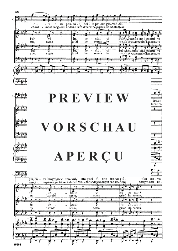 Produktgalerie: Seite 3 von 6 Vi ravviso o luoghi ameni, , Bass und Klavier