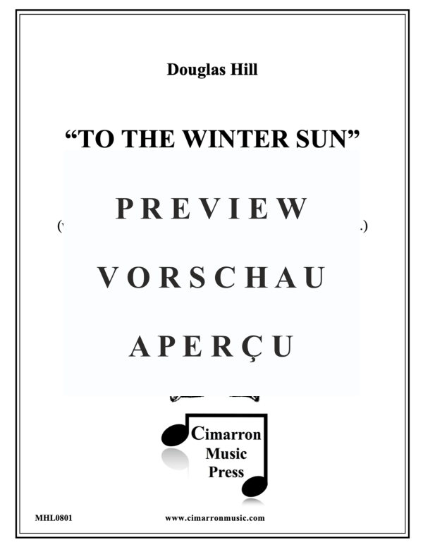 Produktgalerie: Seite 2 von 4 To the Winter Sun, , Alphorn Solo