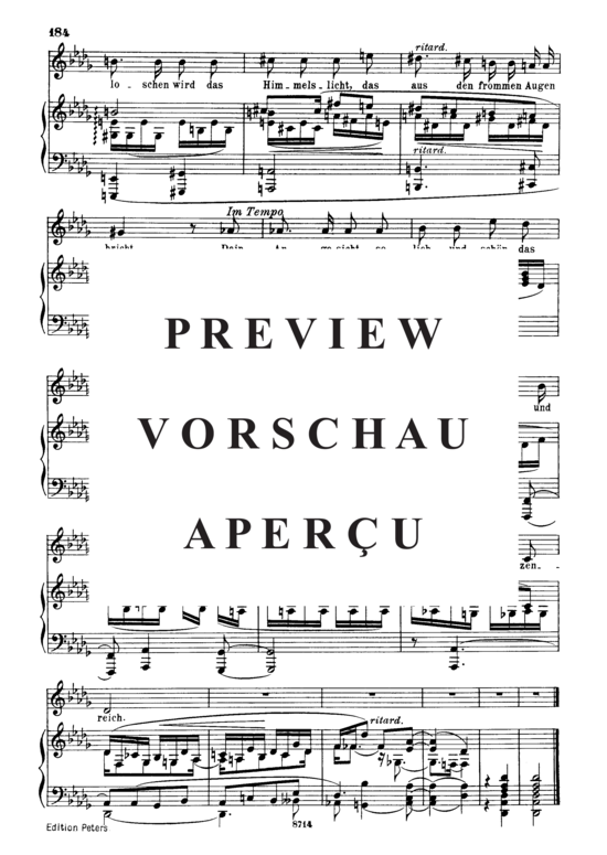 Product gallery: Page 3 of 3 Dein Angesicht Op.127 No.2, , Medium Voice and Piano