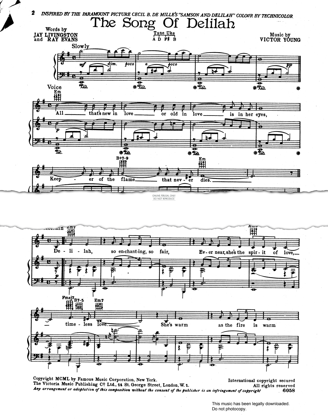 Produktbild zu: The Song Of Delilah