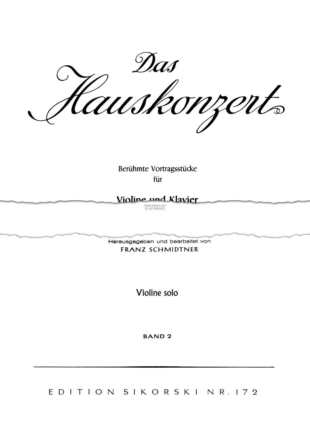 Produktbild zu: Das Hauskonzert [Concert at Home]