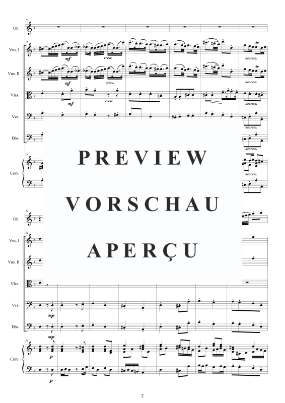 Produktgalerie: Seite 3 von 11 Concerto No.2 in D-Moll Op.9, , Oboe Solo, Streicher Ensemble und Cembalo BC
