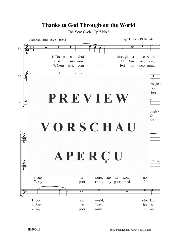 gallery: Thanks to God Throughout the World (The Year Cycle, Op. 5 No. 8), , (Gemischter Chor 3-st. SAT)