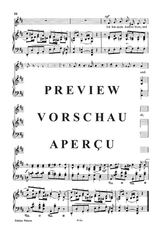 Product gallery: Page 3 of 3 Niemand Op.25 No.22, , Low Voice and Piano