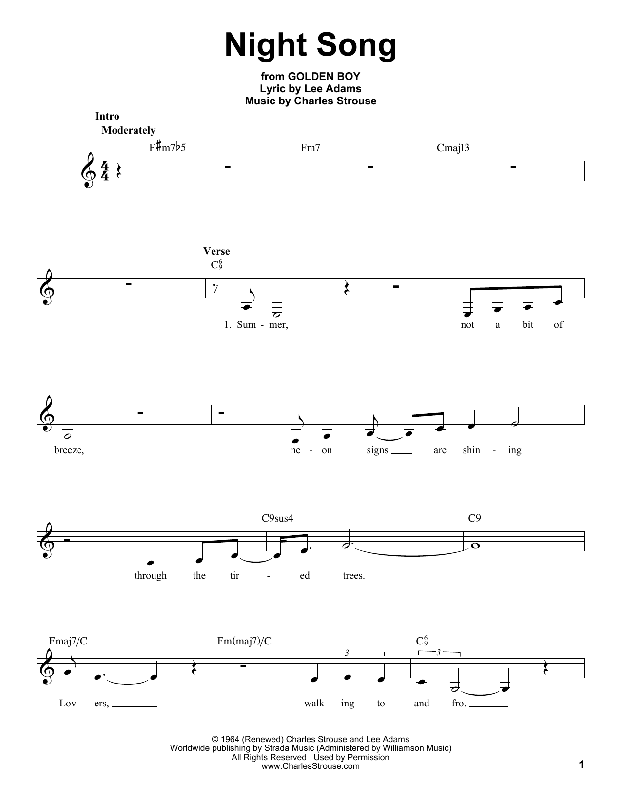 Produktbild zu: Night Song