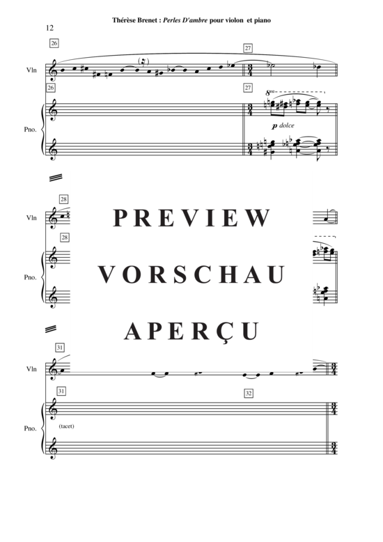Product gallery: Page 13 of 18 Perles d'Ambre , , (violin + piano)