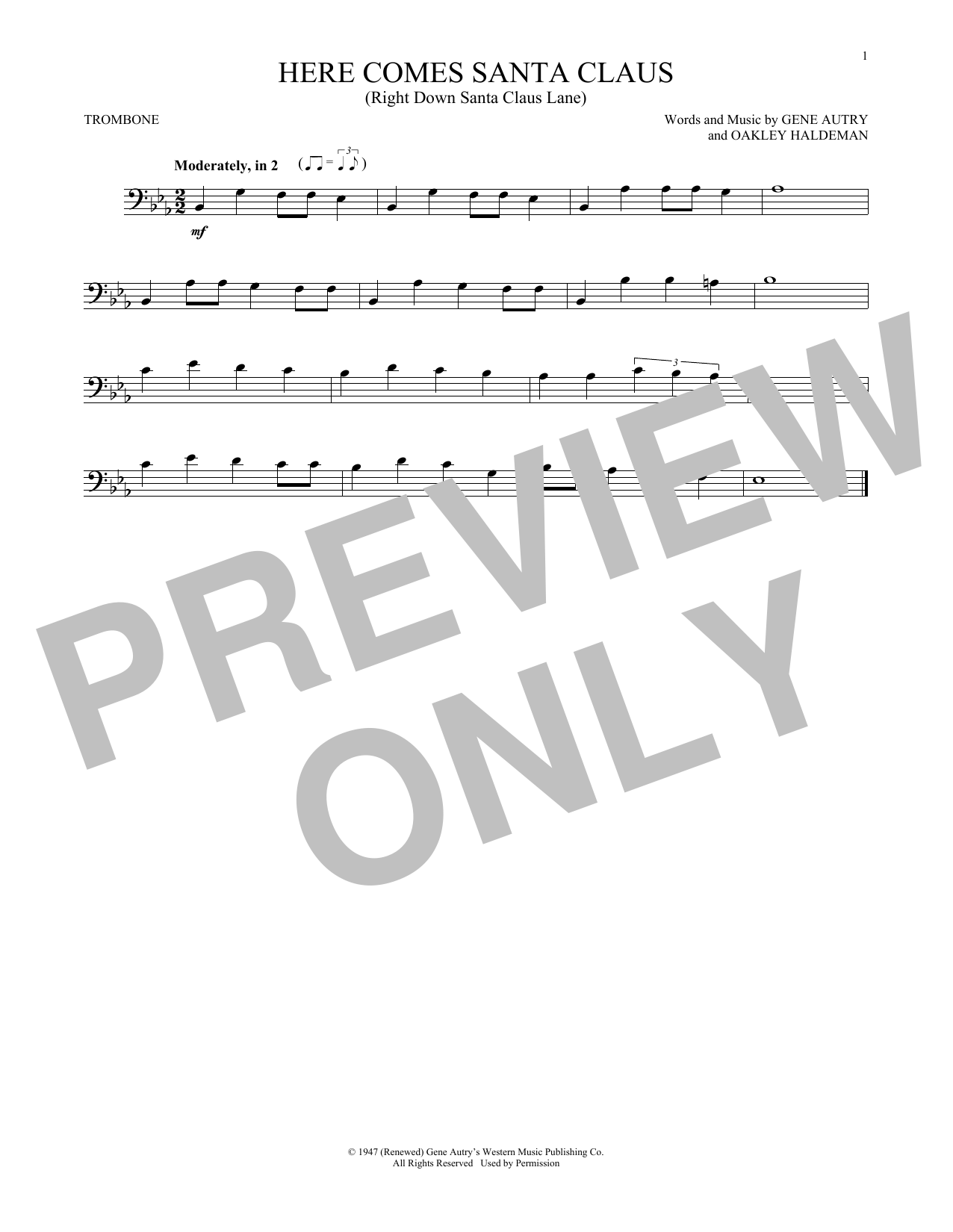 Product gallery: Page 1 of 1 Here Comes Santa Claus (Right Down Santa Claus Lane), Gene Autry