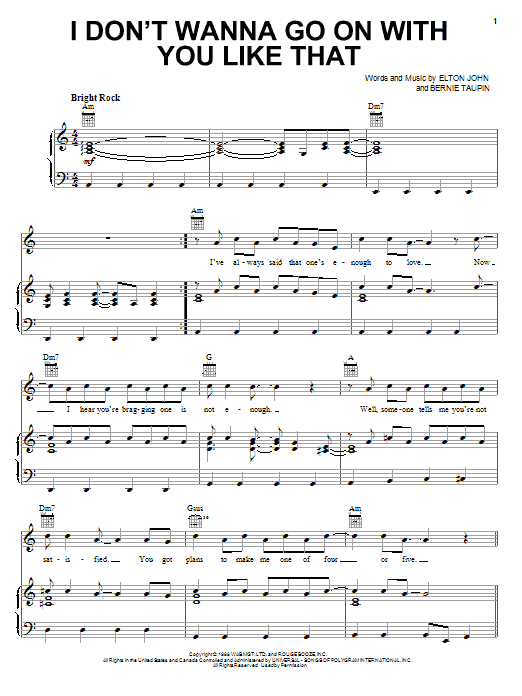 Produktbild zu: I Don't Wanna Go On With You Like That