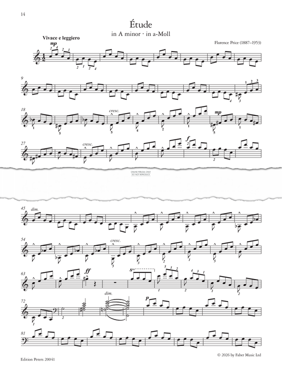 Produktbild zu: Étude in A minor