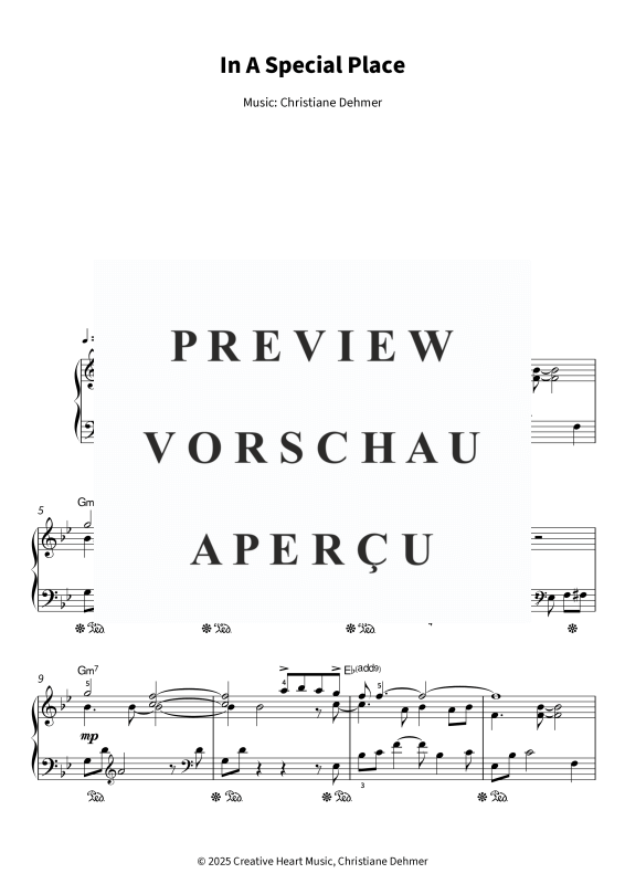 Produktgalerie: Seite 5 von 7 In A Special Place, , Klavier Solo