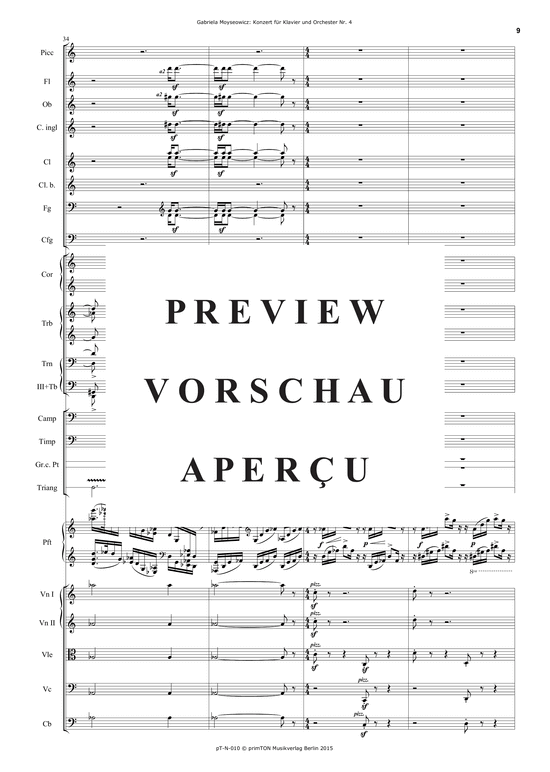 Product gallery: Page 14 of 21 Konzert für Klavier und Orchester Nr. 4 (2002) , ,  (orchestra + piano solo)