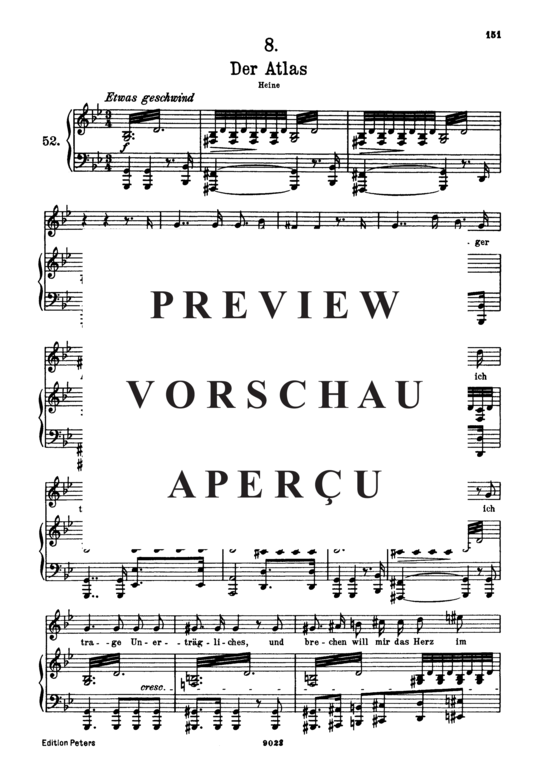 gallery: Der Atlas D.957-8 (Schwanengesang) , ,  (Gesang hoch + Klavier)