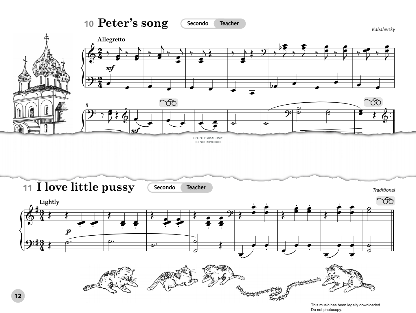 Produktgalerie: Seite 1 von 1 Peter's Song, Dmitri Kabalevsky, Klavier