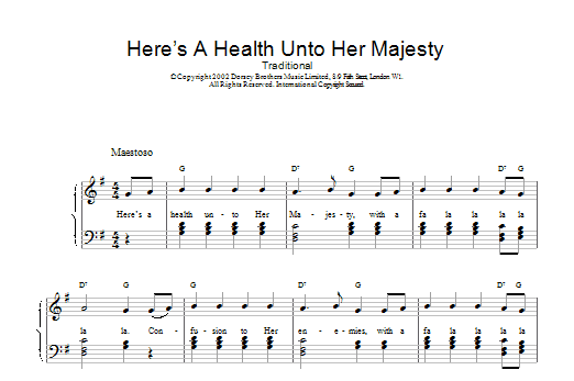 Product gallery: Page 1 of 1 Here's A Health Unto Her Majesty, Traditional