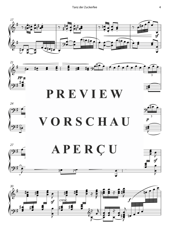 Product gallery: Page 6 of 8 Tanz der Zuckerfee - Aus dem Ballett ‚Der Nussknacker´, , Piano solo