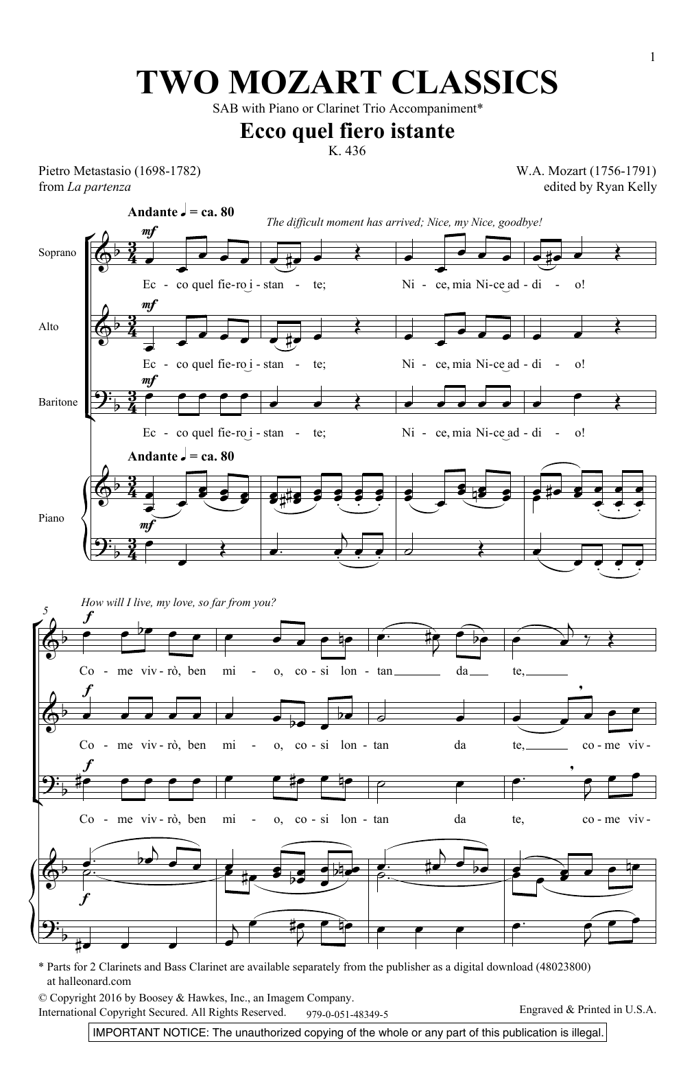 Product picture to: Two Mozart Classics