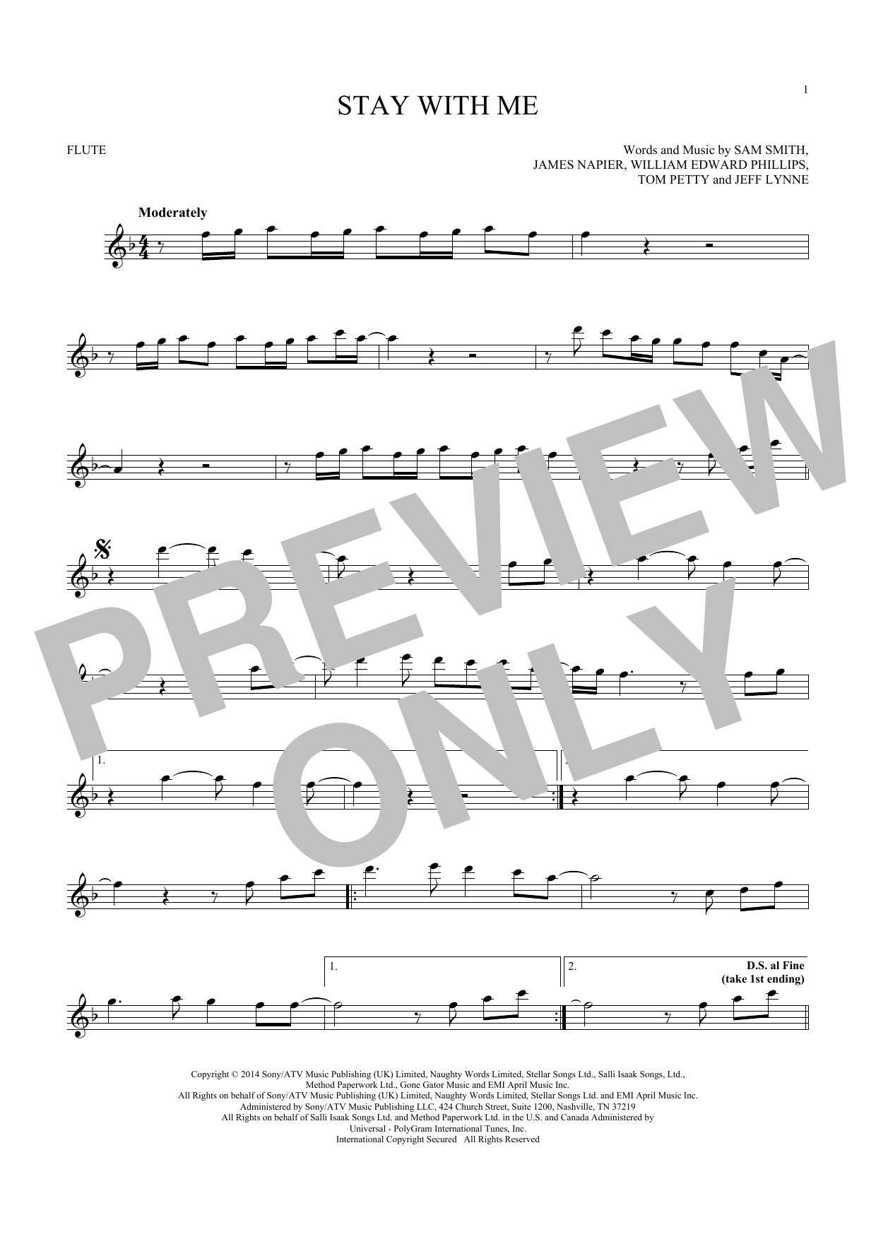 Product gallery: Page 1 of 1 Stay With Me, Sam Smith