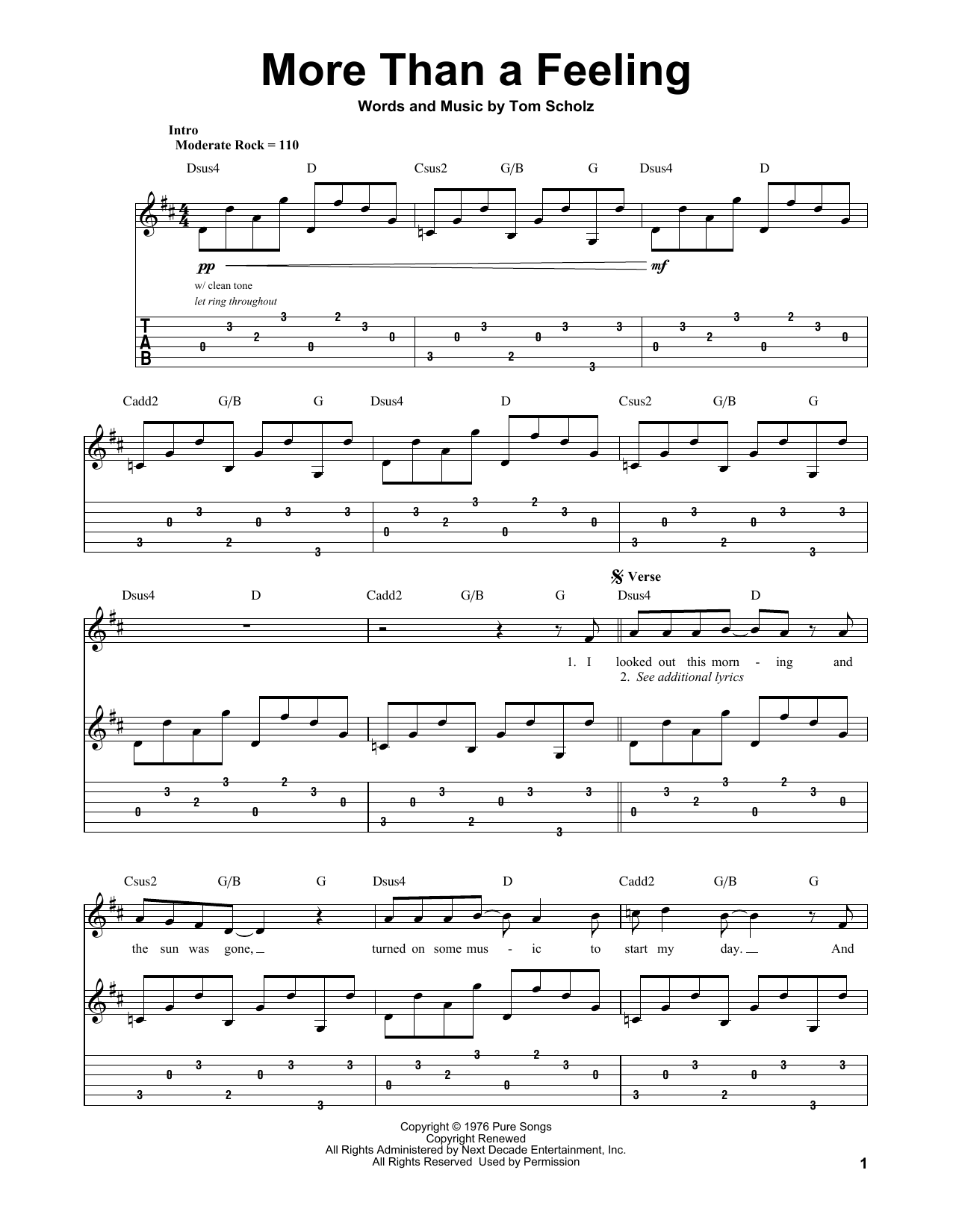 Produktgalerie: Seite 1 von 1 More Than A Feeling, Boston, Gitarre