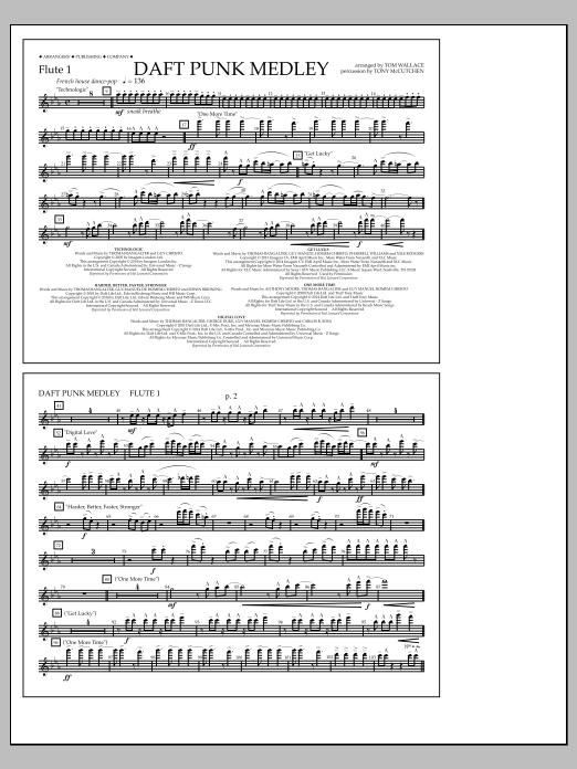 Produktbild zu: Daft Punk Medley - Flute 1