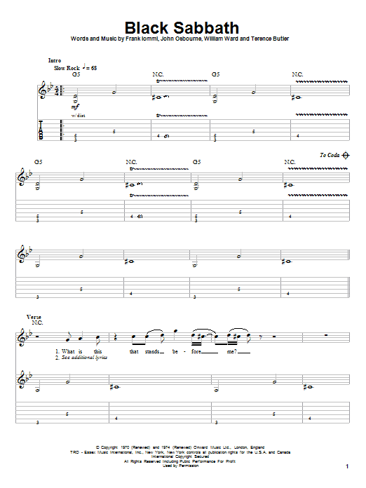 Produktbild zu: Black Sabbath
