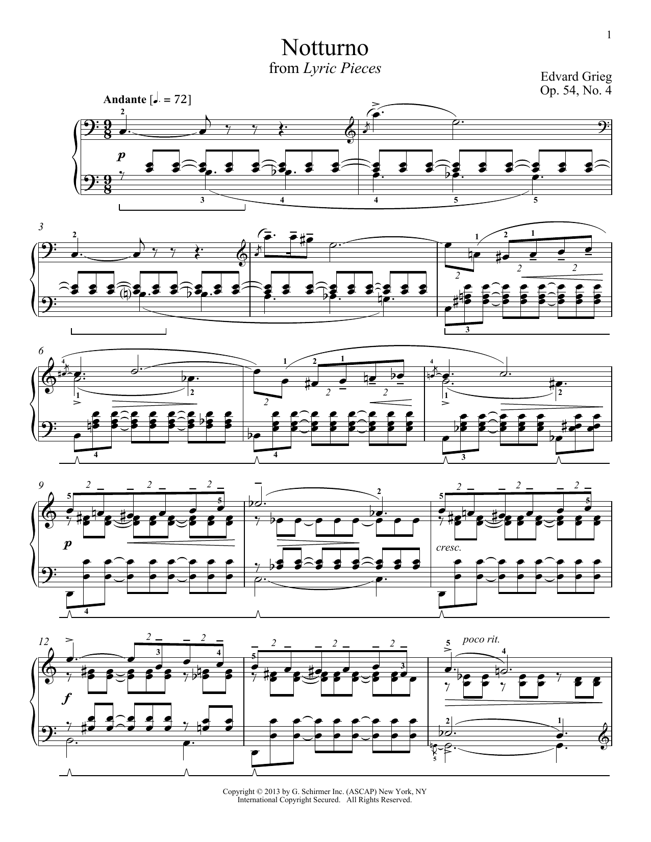 Produktbild zu: Notturno, Op. 54, No. 4