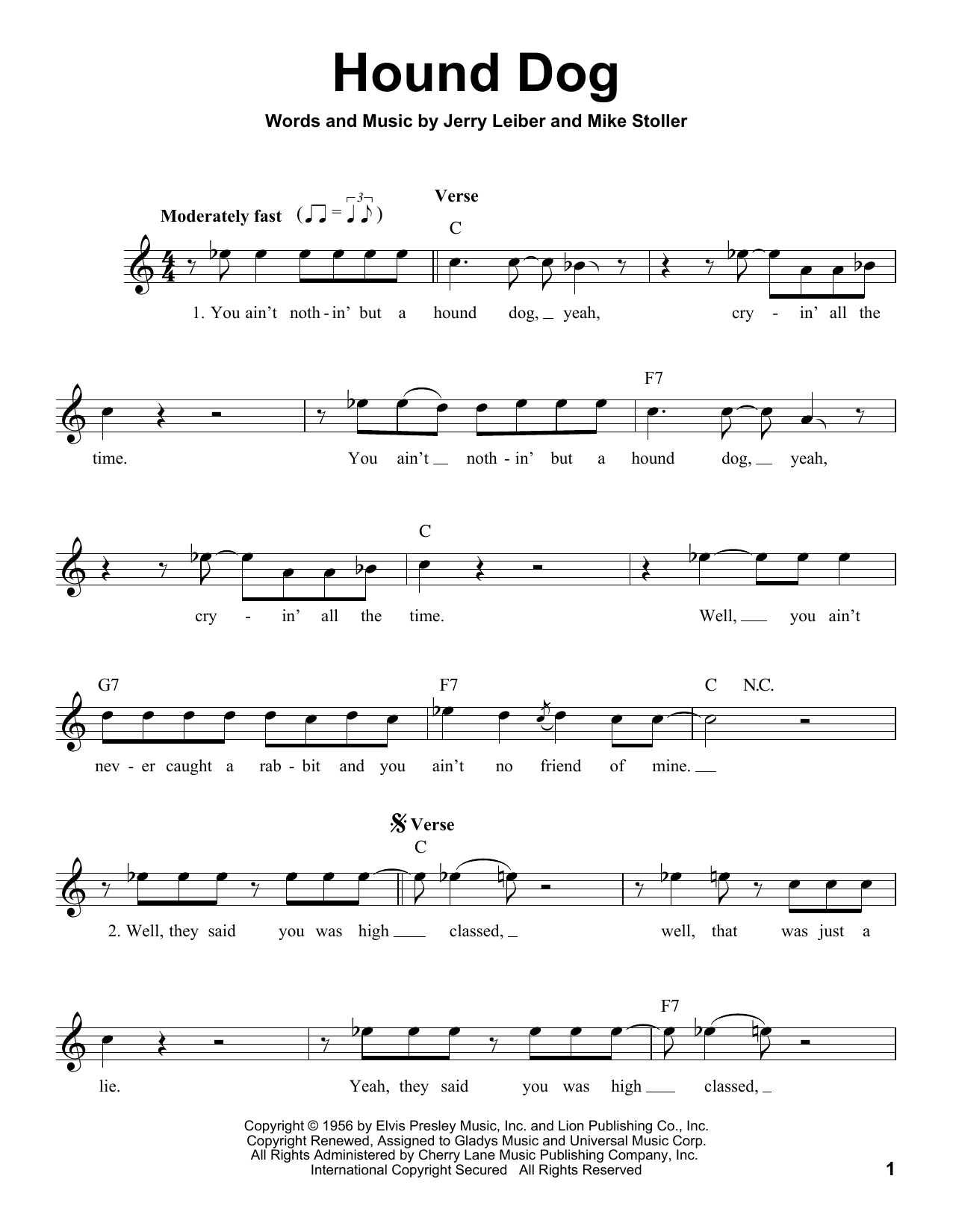 Produktgalerie: Seite 1 von 1 Hound Dog, Elvis Presley, Gesang