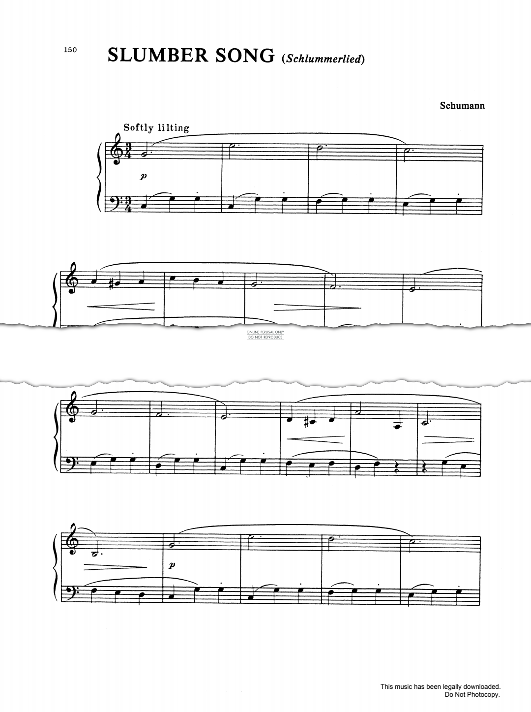 Product picture to: Slumber Song (Schlummerlied)