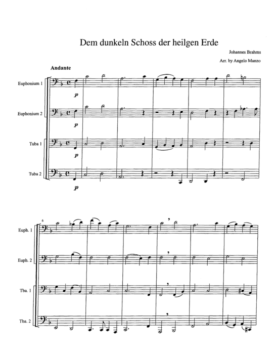 Product picture to: Dem dunkeln Schoss der heilgen Erde Johannes Brahms