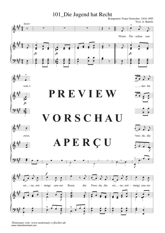 Product gallery: Page 2 of 3 Die Jugend hat Recht , , Piano and Voice