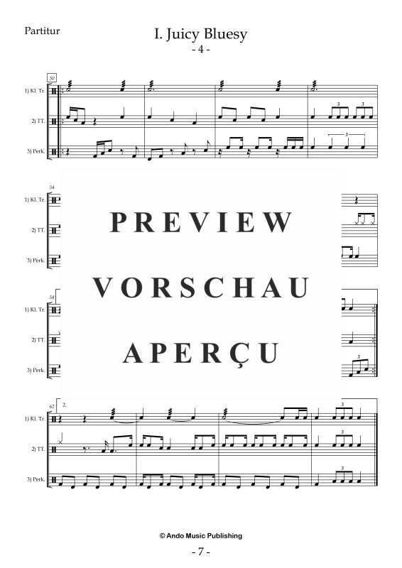 Produktgalerie: Seite 9 von 11 5 Ensemble Stücke für drei Percussion Spieler, , Perkussion Ensemble Trio