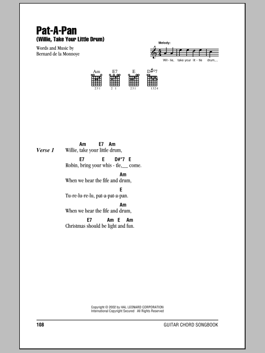 Produktbild zu: Pat-A-Pan (Willie, Take Your Little Drum)