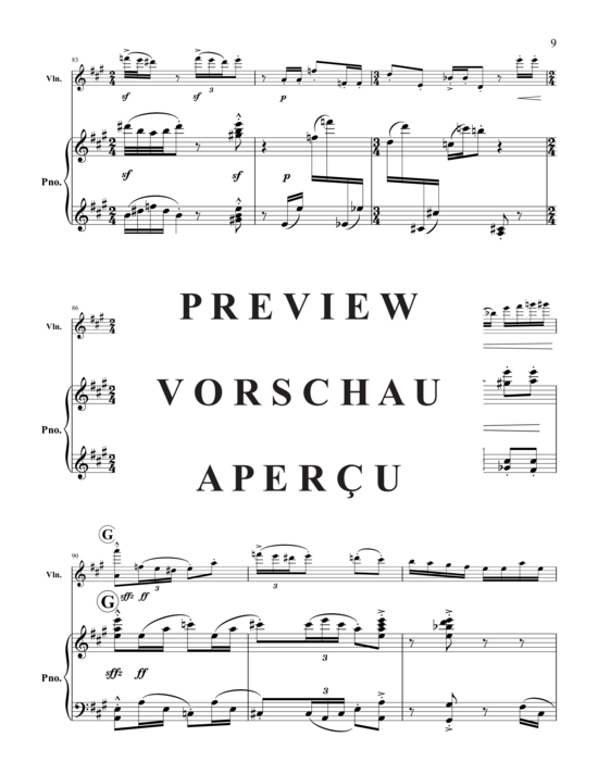Product gallery: Page 12 of 21 Triptych for Violin and Piano , , (violin and piano)