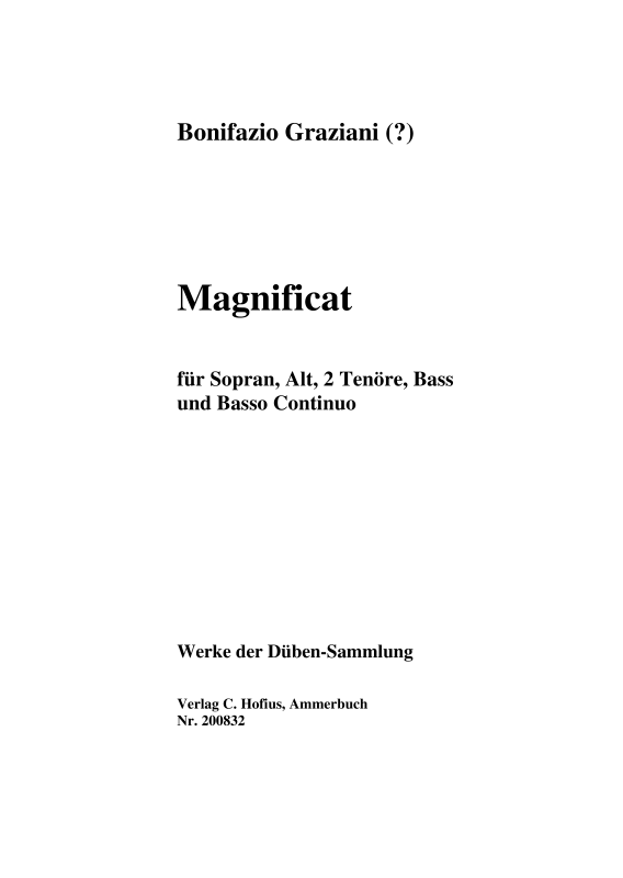 Produktbild zu: Magnificat