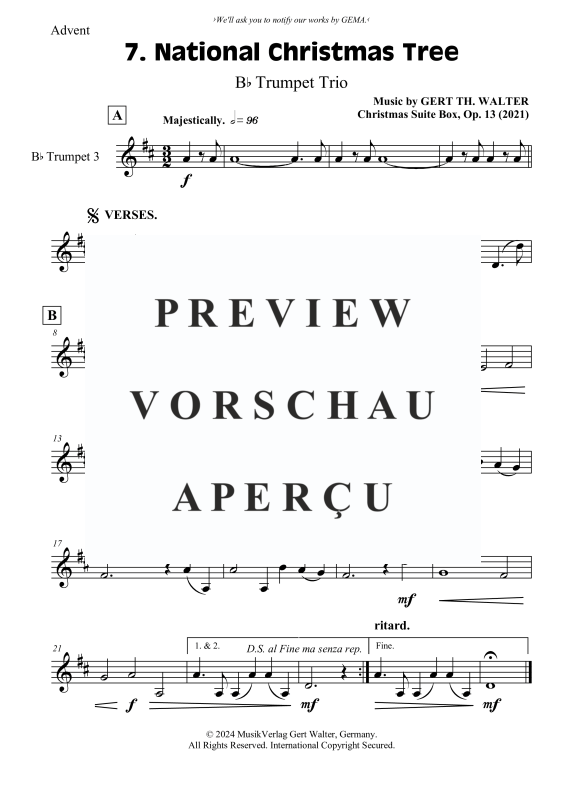 Produktgalerie: Seite 6 von 6 National Christmas Tree, , (Trompeten Trio)