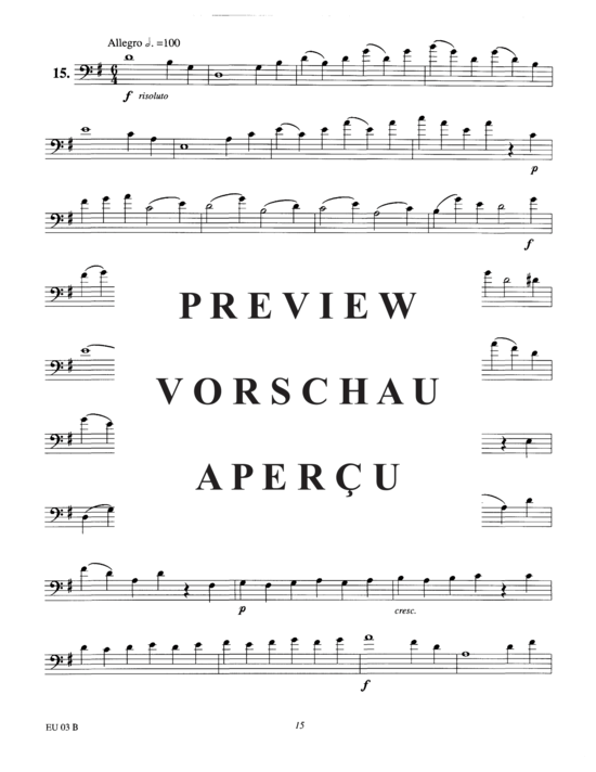 Product gallery: Page 18 of 21 Etudes for Euphonium, Vol. 3 , , (Euphonium Solo)