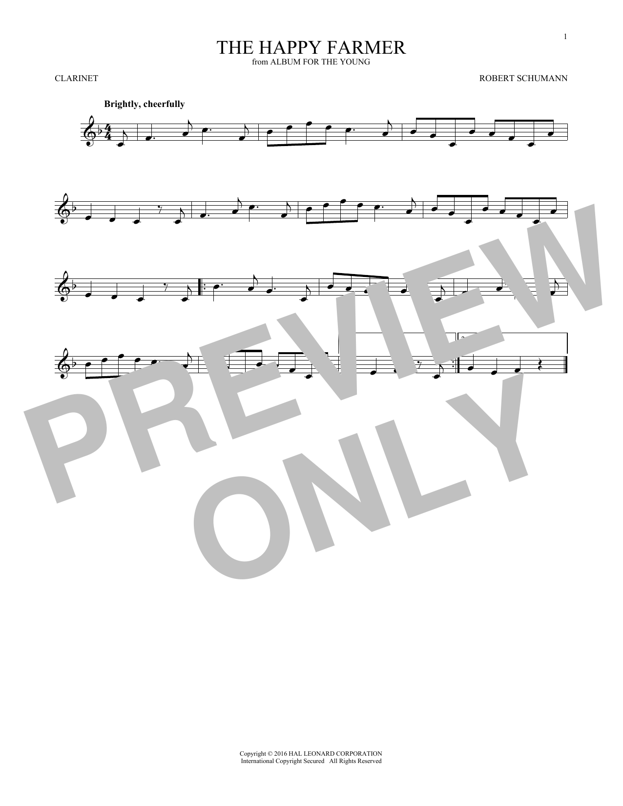 Product gallery: Page 1 of 1 The Happy Farmer, Robert Schumann