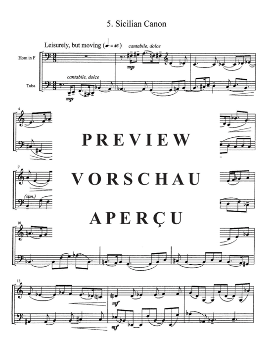 Produktgalerie: Seite 17 von 21 Oompah Suite , , (Duett für Horn in F +Tuba)