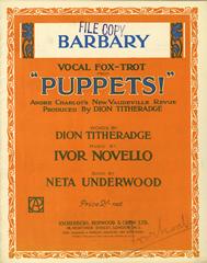 cover: Barbary (from 'Puppets'), Neta Underwood, Gesang, Klavier