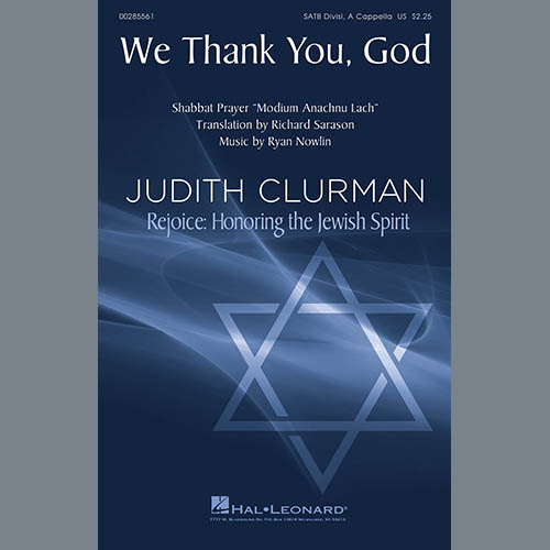 cover: We Thank You, God, Ryan Nowlin, Chor