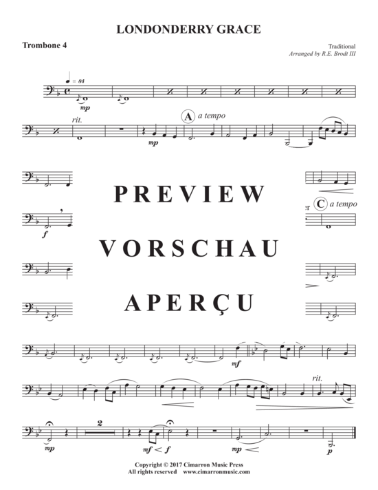 Product gallery: Page 9 of 9 Londonderry Grace , , (Trombone quartet)