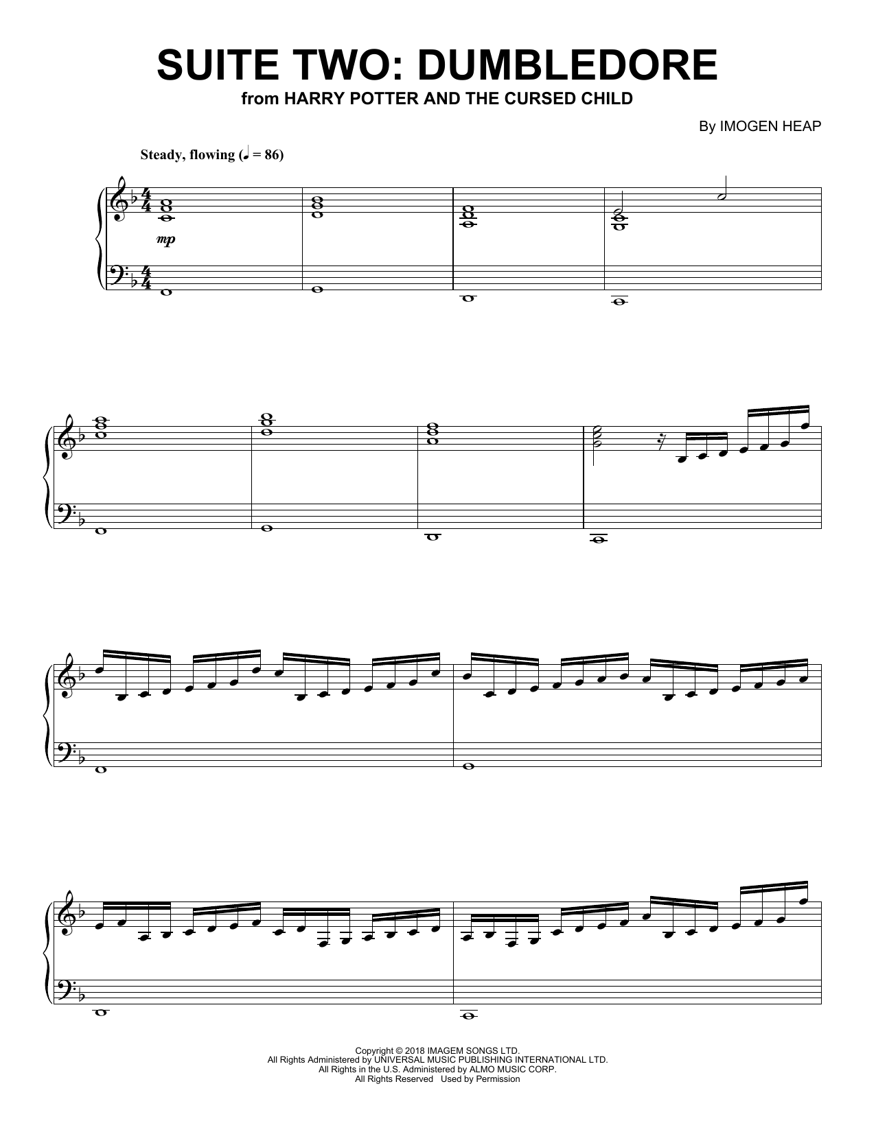 Produktbild zu: Suite Two: Dumbledore (from Harry Potter And The Cursed Child)